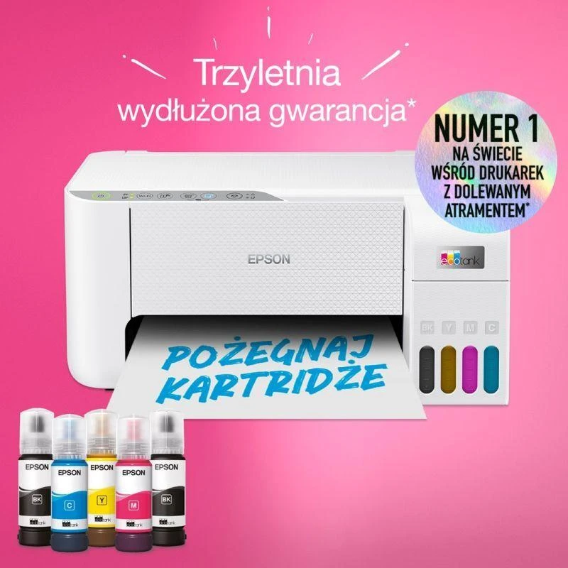 Ausinės Daugiafunkcis spausdintuvas Epson EcoTank L3276 WiFi, Baltas