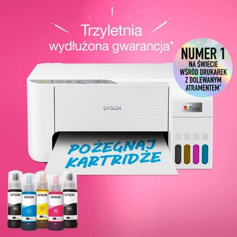 Ausinės Daugiafunkcis spausdintuvas Epson EcoTank L3276 WiFi, Baltas