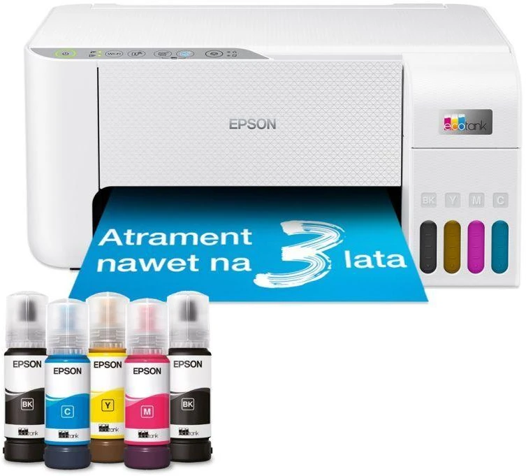 Ausinės Daugiafunkcis spausdintuvas Epson EcoTank L3276 WiFi, Baltas