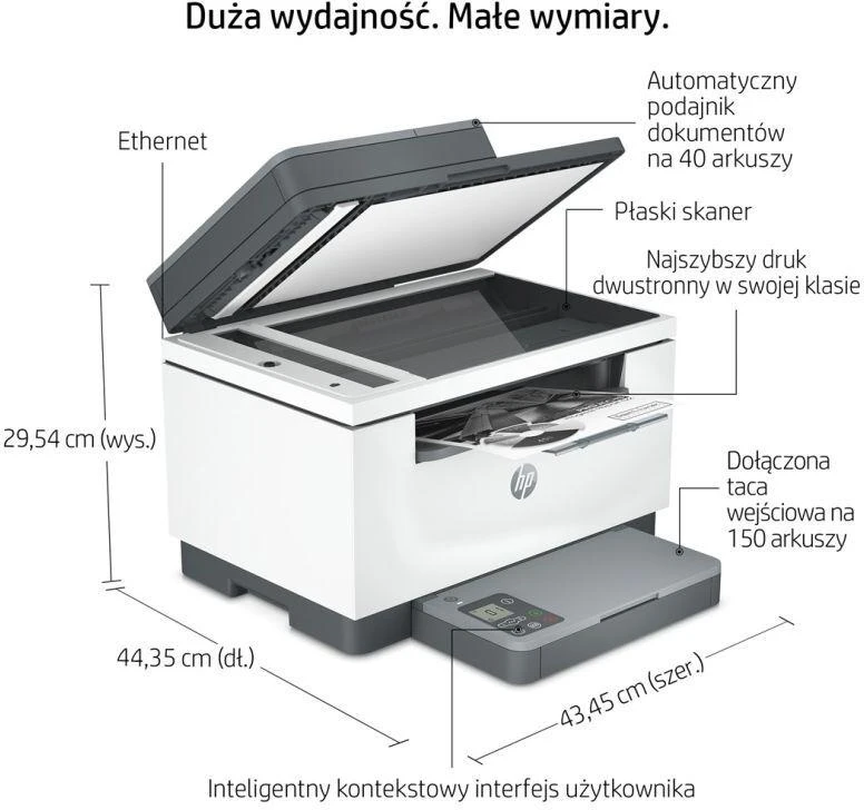 HP LaserJet MFP M234sdn Lazerinis spausdintuvas (6GX00F)