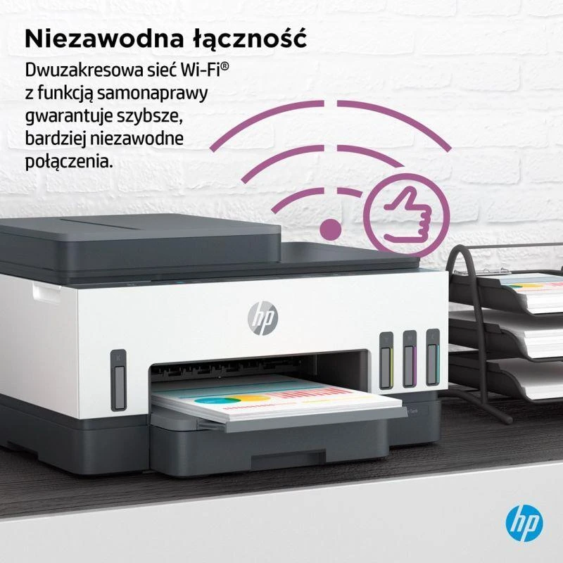 Hewlett Packard (HP) HP Smart Tank 750 AIO daugiafunkcis spausdintuvas Spausdintuvas - A4 spalvotas rašalinis, spausdinimas / kopijavimas / nuskaitymas, automatinis dvipusis spausdinimas, WiFi, 15 psl./min., 400–800 puslapių per mėnesį