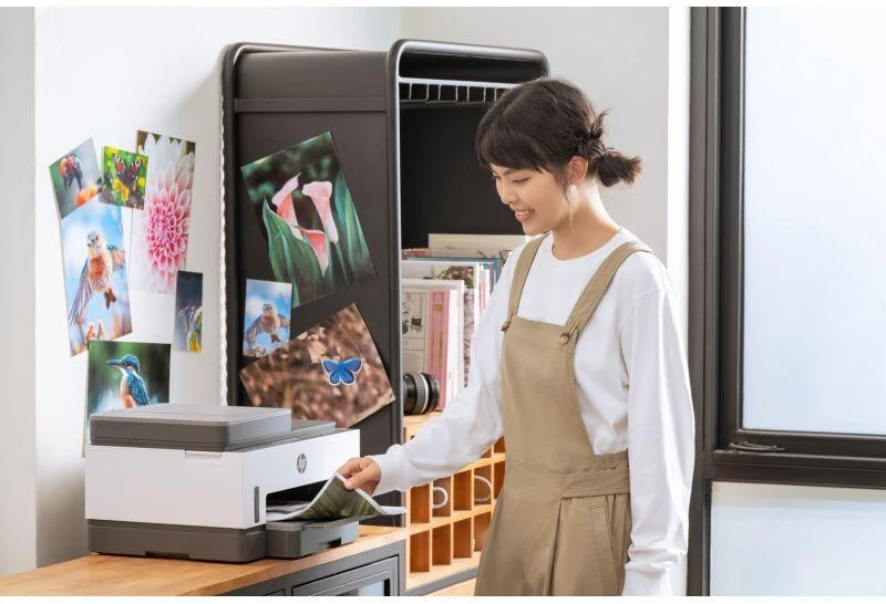 Hewlett Packard (HP) HP Smart Tank 750 AIO daugiafunkcis spausdintuvas Spausdintuvas - A4 spalvotas rašalinis, spausdinimas / kopijavimas / nuskaitymas, automatinis dvipusis spausdinimas, WiFi, 15 psl./min., 400–800 puslapių per mėnesį