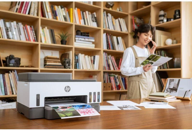 Hewlett Packard (HP) HP Smart Tank 750 AIO daugiafunkcis spausdintuvas Spausdintuvas - A4 spalvotas rašalinis, spausdinimas / kopijavimas / nuskaitymas, automatinis dvipusis spausdinimas, WiFi, 15 psl./min., 400–800 puslapių per mėnesį