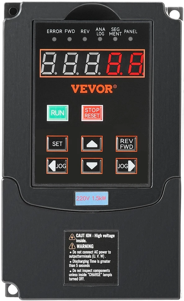 VEVOR Kintamo daţnio pavarų keitiklis 2AG, 1,5KW
