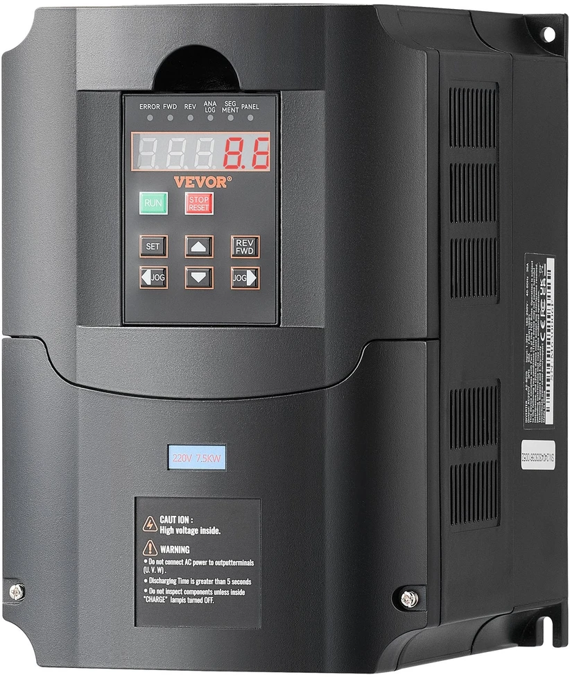 VEVOR 10 AG, 7,5 kW dažnio keitiklis 220V į 3 fazes