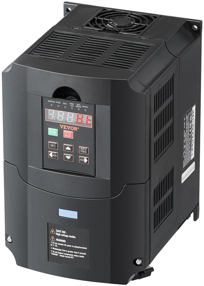 VEVOR 10 AG, 7,5 kW dažnio keitiklis 220V į 3 fazes