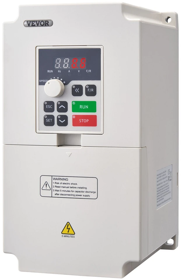 VEVOR Kintamo dažnio keitiklis 5AG 4KW 8.5A, įvestis 380V