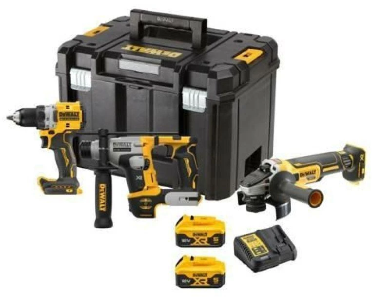 Įrankių rinkinys DeWalt DCK355P2T-QW (DCD800 + DCH172 + DCG405); 18 V; 2x5,0 Ah akum.