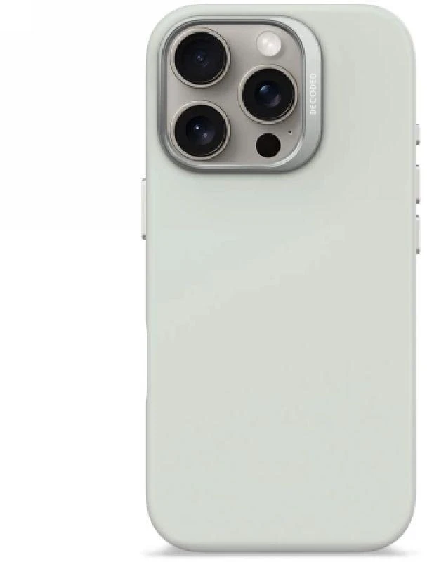 Decoded AntiMicrobial Silikoninis Backcover MagSafe Apple iPhone 16 Pro - dėklas telefonui pilkos spalvos