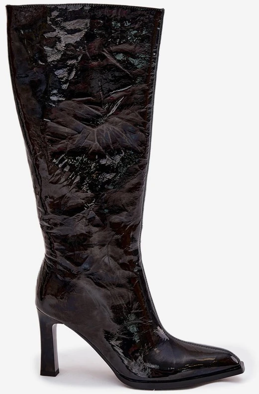 Decorated Patent Leather Women's Heels D&A MR880-055 Juodas