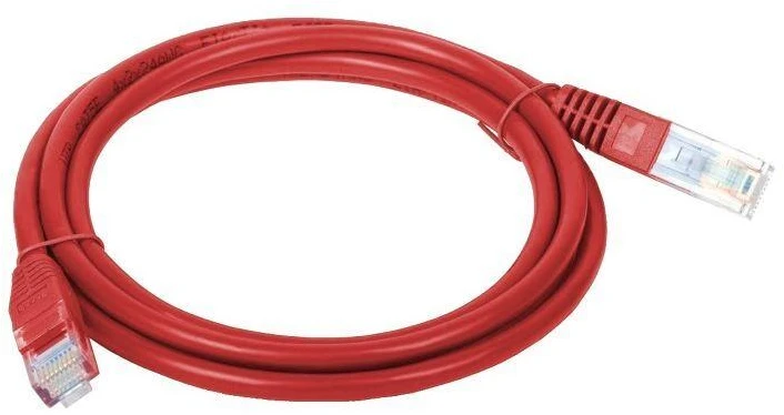 Alantec KKU5CZE1 tinklo kabelis, raudonas, 1 m, Cat5e U/UTP (UTP)