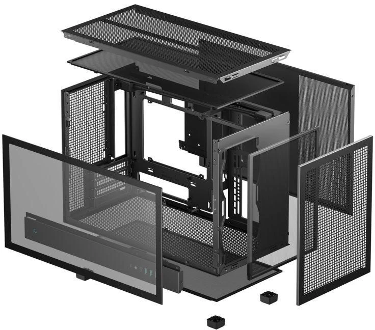 Ausinės DeepCool CH260 Mikro Bokštas Juoda