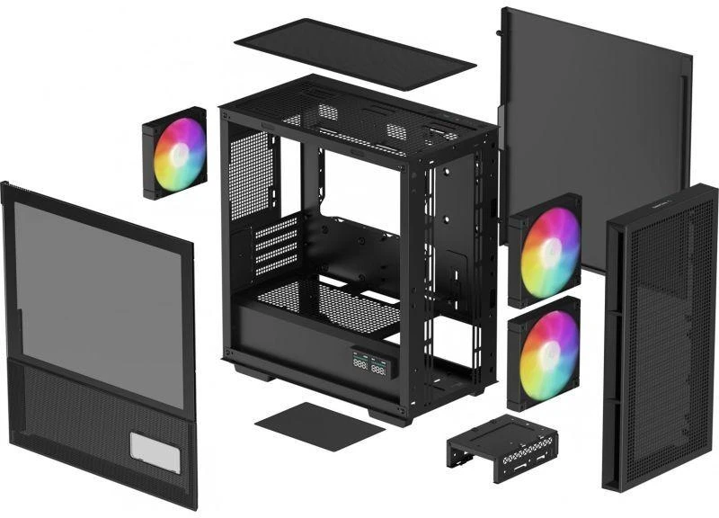 Ausinės DeepCool CH360 SKAITMENINIS KORPUSAS (R-CH360-BKAPE3D-G-1)