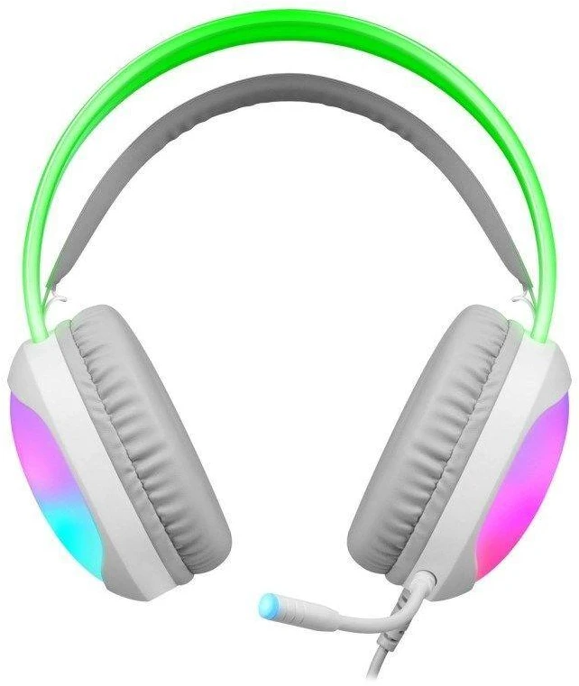 Defender Eclipse RGB žaidimams ausinės baltas 62440