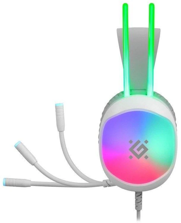 Defender Eclipse RGB žaidimams ausinės baltas 62440