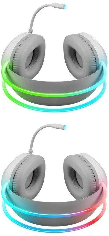 Defender Eclipse RGB žaidimams ausinės baltas 62440