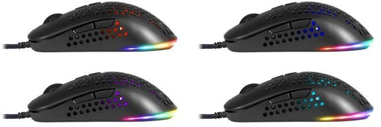 Gaming, optic, pelė su laidu DEFENDER GM-620L SHEPARD 12800dpi 7P RGB