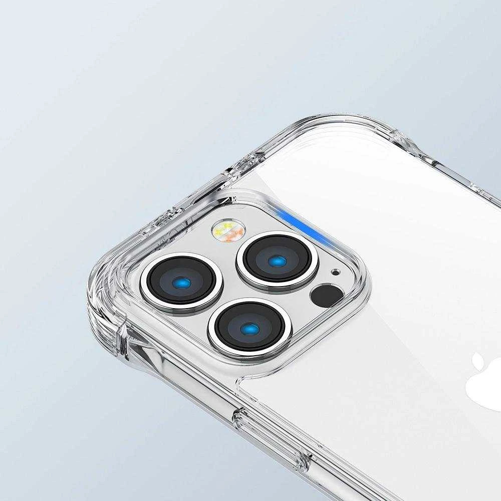 Joyroom Defender Series Apple iPhone 14 Plus Armored su stoveliu dėklas telefonui skaidrus (JR-14H3)