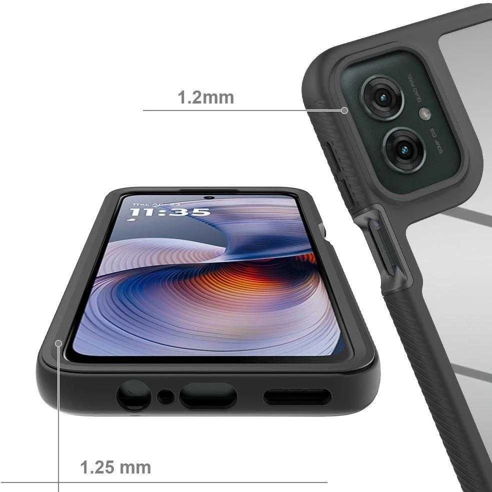 „Tech-Protect“ apsauginis dėklas, skirtas Motorola Moto G15 / G15 Power / G05 / E15 - Juodas