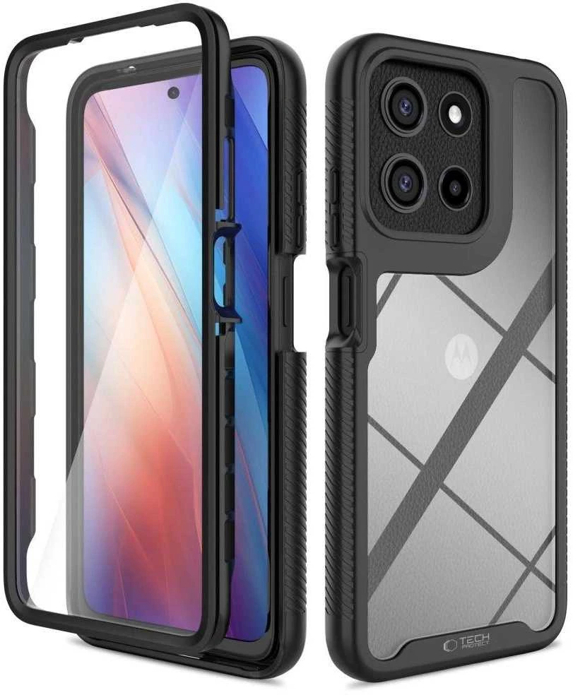„Tech-Protect“ apsauginis dėklas, skirtas Motorola Moto G15 / G15 Power / G05 / E15 - Juodas