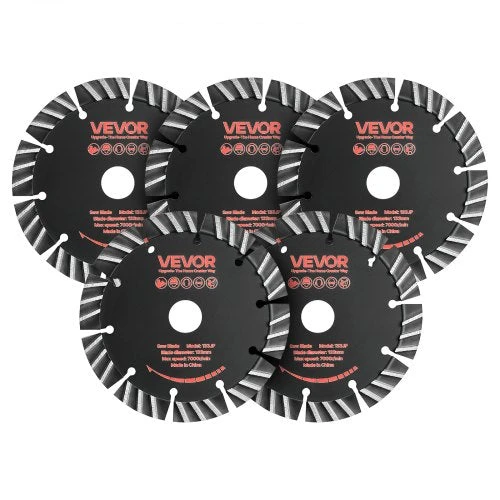 Deimantiniai pjovimo diskai VEVOR 133JP, 133 mm, 5 vnt.
