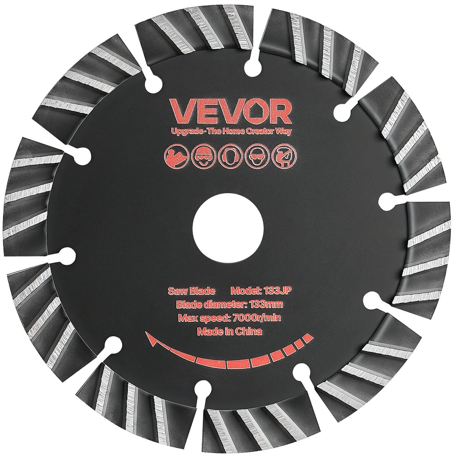 Deimantiniai pjovimo diskai VEVOR 133JP, 133 mm, 5 vnt.