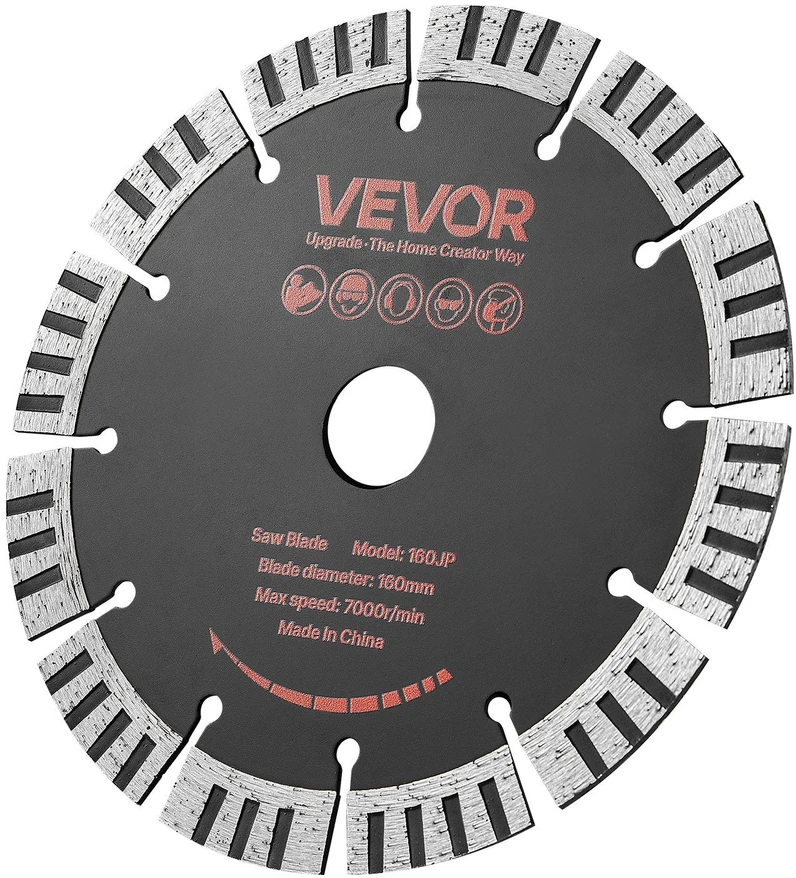 Deimantiniai pjovimo diskai VEVOR 160JP, 160 mm