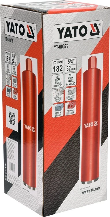Deimantinė gręžimo karūna Yato YT-60379; 182 mm