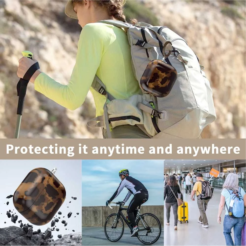 Dėklas Tech-Protect Lamano case for AirPods 4 - ruda and juodas