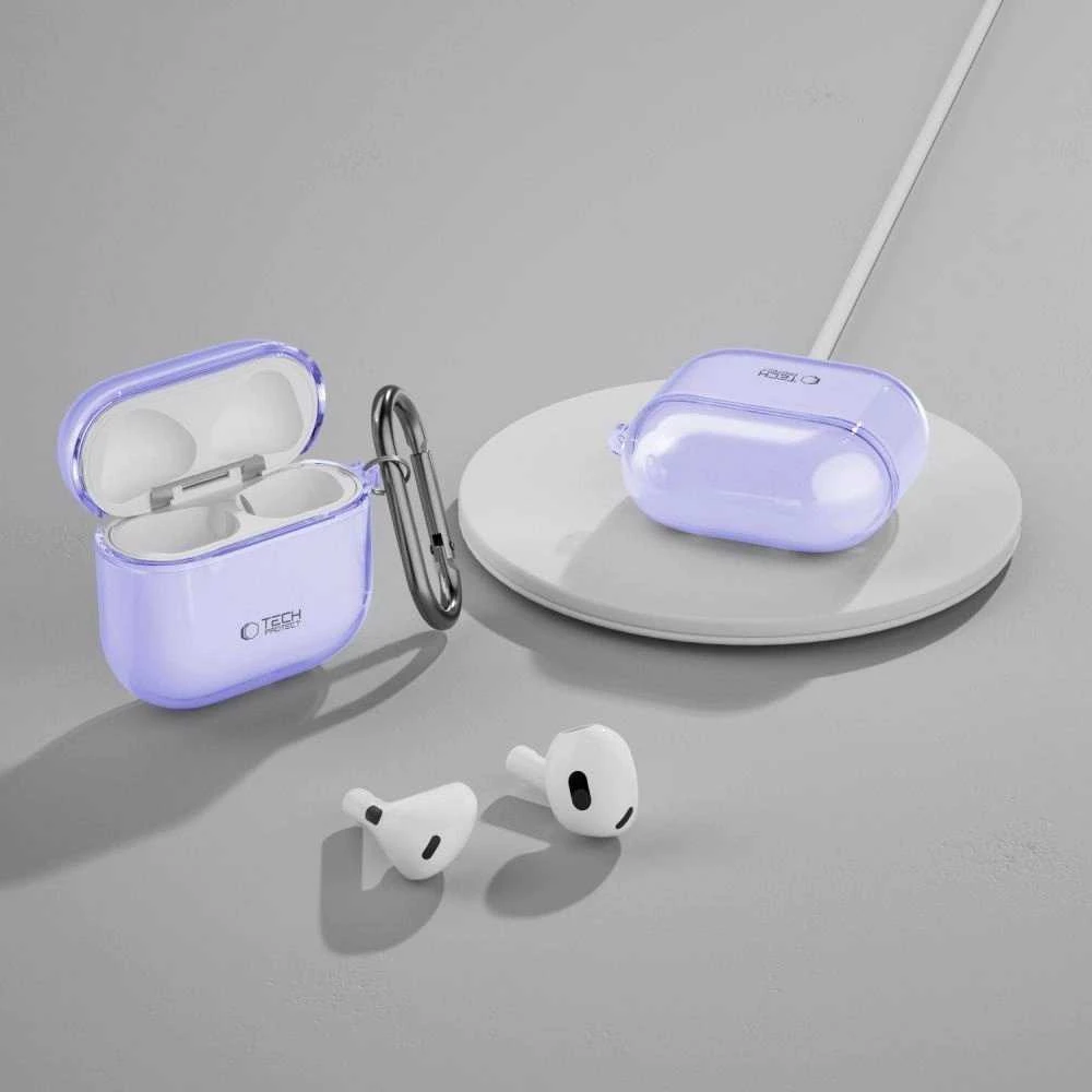 Dėklas Tech-Protect FlexAir Apple AirPods 4 – violetinės spalvos