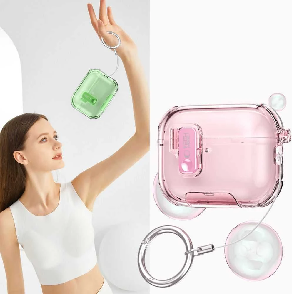 Dėklas Tech-Protect Bounce Pro Apple AirPods Pro 3 MATCHA Žalias