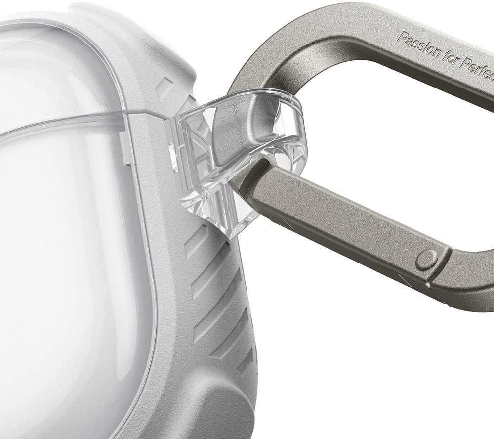 „AmazingThing Titan Pro Mag“ skaidrus dėklas, skirtas „AirPods Pro 3“ - Baltas