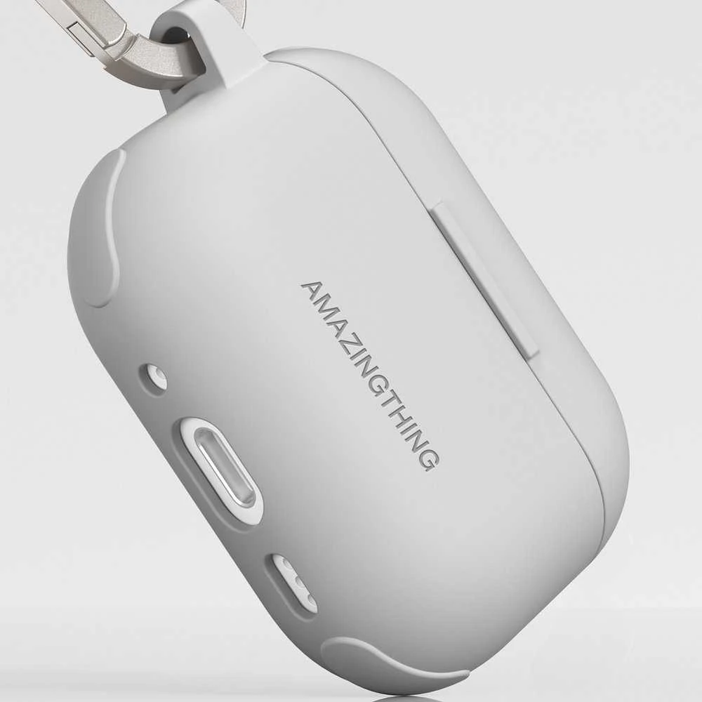 „AmazingThing Omni“ dėklas „Titan“, skirtas „AirPods Pro 3“ ausinėms – Baltas