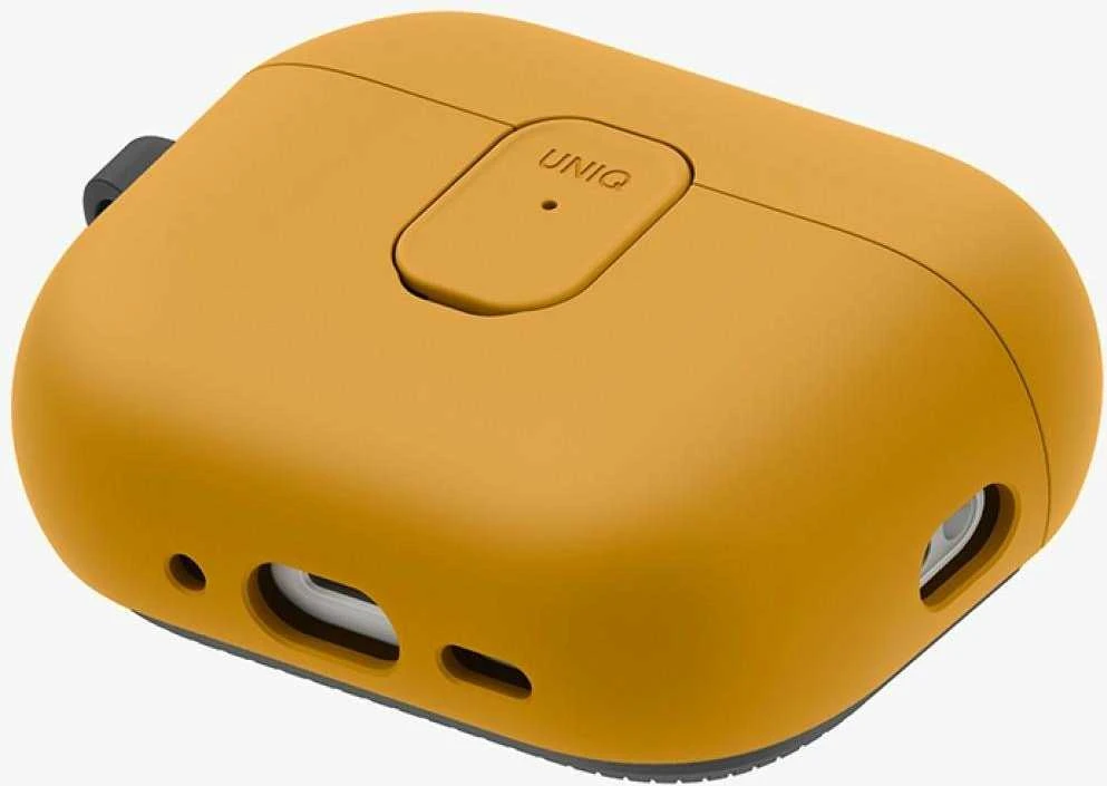 „Uniq Clyde“ dėklas, skirtas „AirPods Pro“ (3 kartos) – geltonai pilkas