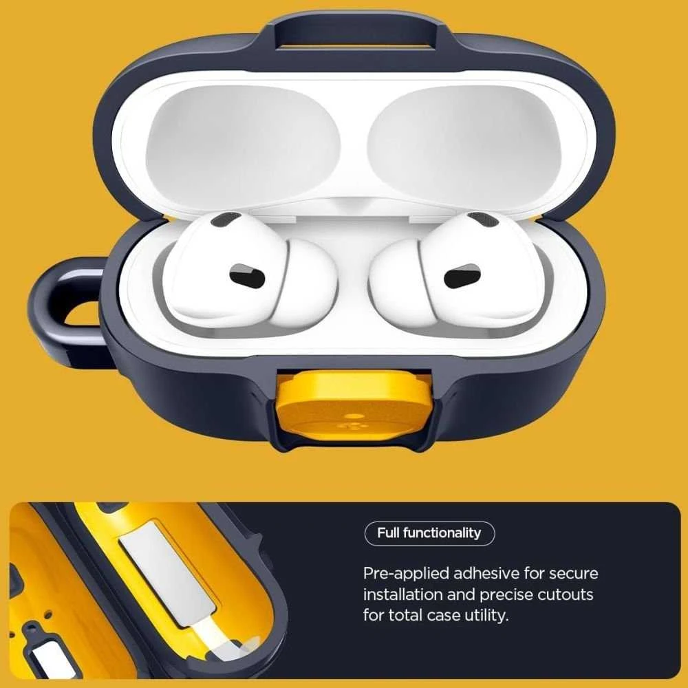 Dėklas „Spigen Nano Pop“, mėlynių ir tamsiai mėlynos spalvos – „AirPods Pro 3“