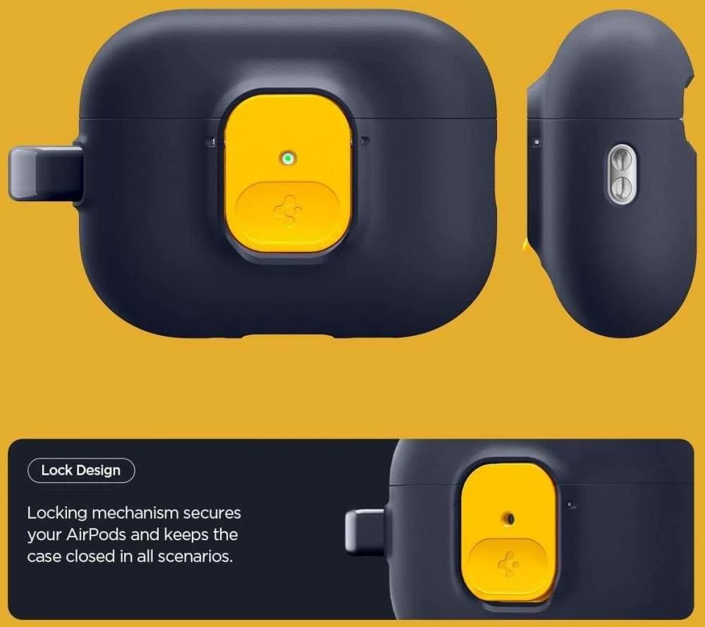 Dėklas „Spigen Nano Pop“, mėlynių ir tamsiai mėlynos spalvos – „AirPods Pro 3“