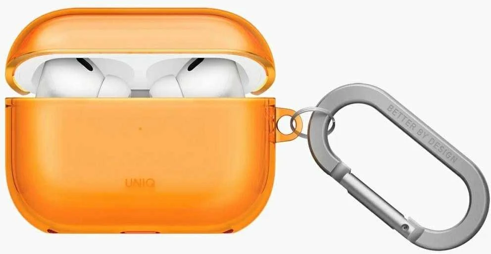 Dėklas Uniq Glase Case for AirPods Pro 3 - Oranžinis