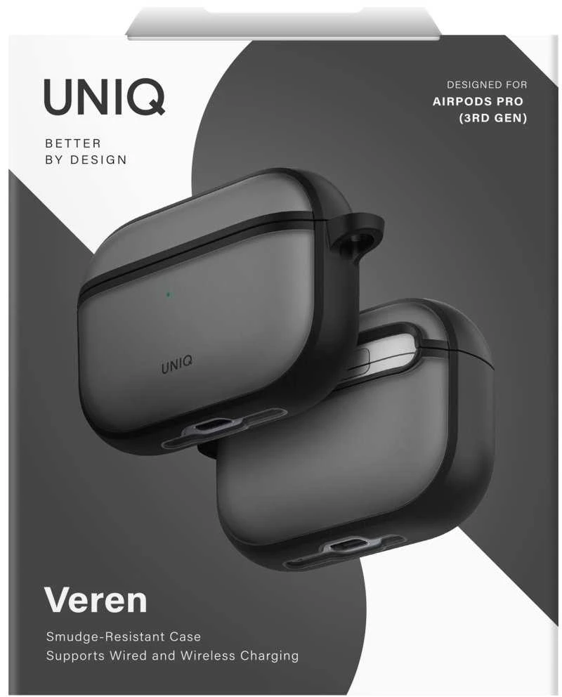 „Uniq Veren“ dėklas, skirtas „AirPods Pro 3“ ausinėms – rudas