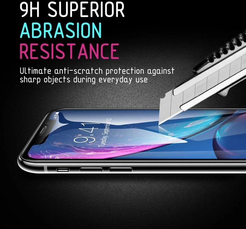 Crong 7D Nano lankstus stiklas – visiškai dengiantis hibridinis ekrano apsauginis stiklas 9H Nokia 3.1