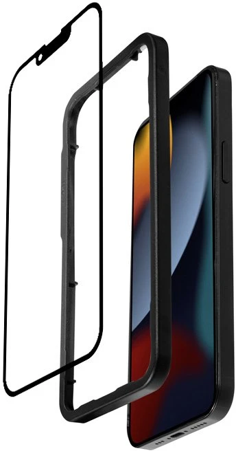 Crong Anti-Bacterial 3D Armour Glass - 9H apsauginis stiklas skirtas the entire screen of the Apple iPhone 14 Plus / Apple iPhone 13 Pro Max + installation frame
