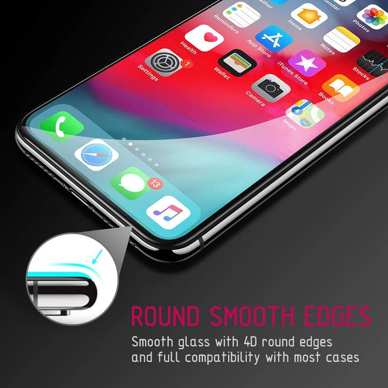 Crong Edge Glass - Full Glue Edge-to-Edge 9H Glass Screen Protector skirtas Huawei Mate 20