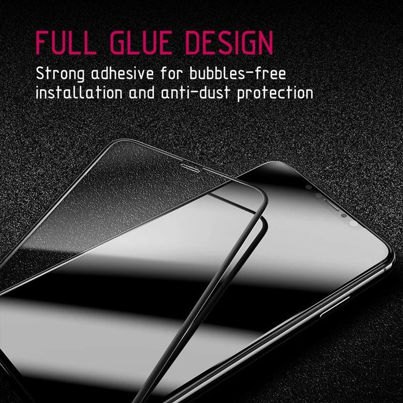 Crong Edge Glass - Full Glue Edge-to-Edge 9H Glass Screen Protector skirtas Huawei Mate 20