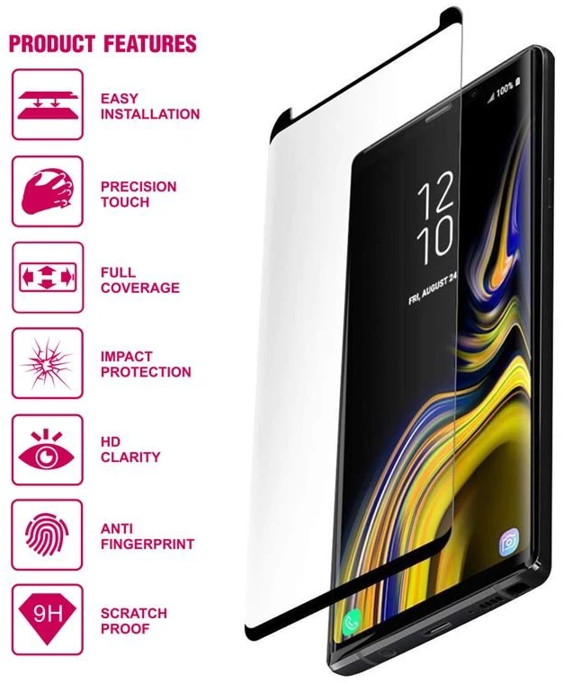 Crong Edge Glass - Full Glue Edge-to-Edge 9H Glass Screen Protector skirtas Huawei Mate 20