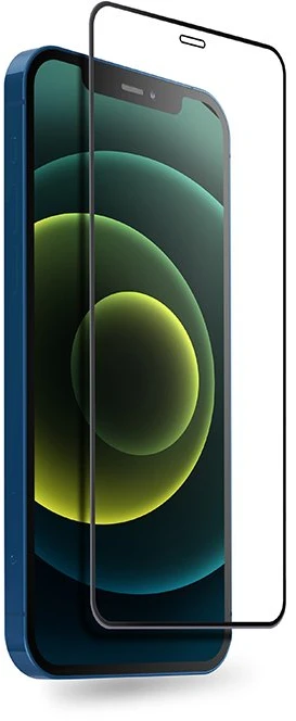 Crong Anti-Bacterial 3D Armor Glass - 9H apsauginis stiklas skirtas the entire screen of the Apple iPhone 12 Mini + installation frame