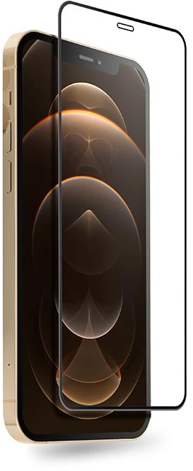 Crong Anti-Bacterial 3D Armor Glass - 9H apsauginis stiklas skirtas the entire screen of the Apple iPhone 12 Pro Max + installation frame