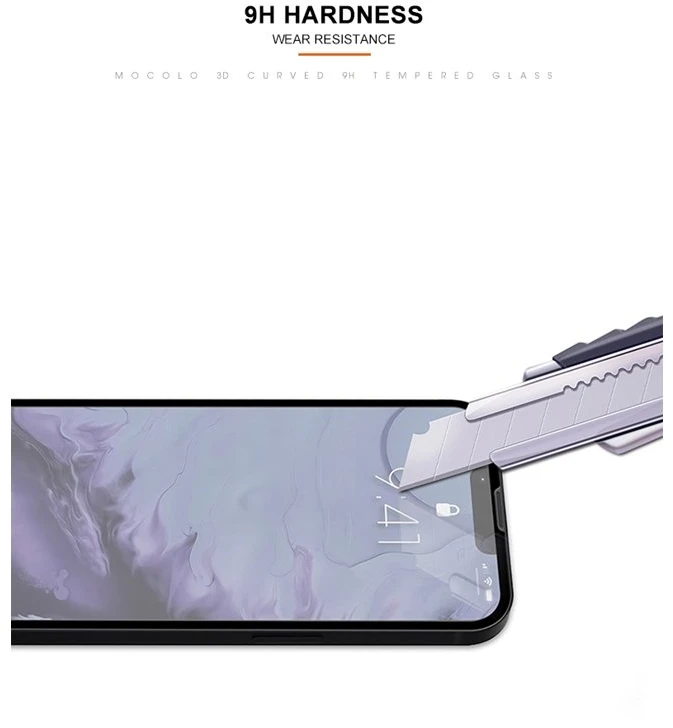 Mocolo 3D Glass Full Glue - Apsauginis stiklas skirtas Apple iPhone 13 Pro Max