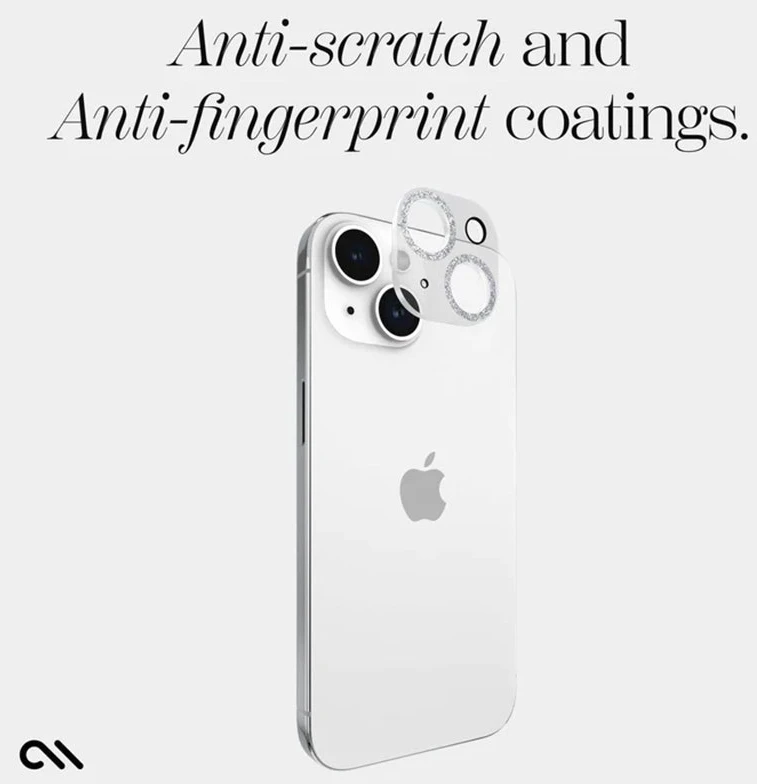 Case-Mate Sparkle Lens Protector - Apsauginis stiklas skirtas Apple iPhone 15 / Apple iPhone 15 Plus Camera (Twinkle)