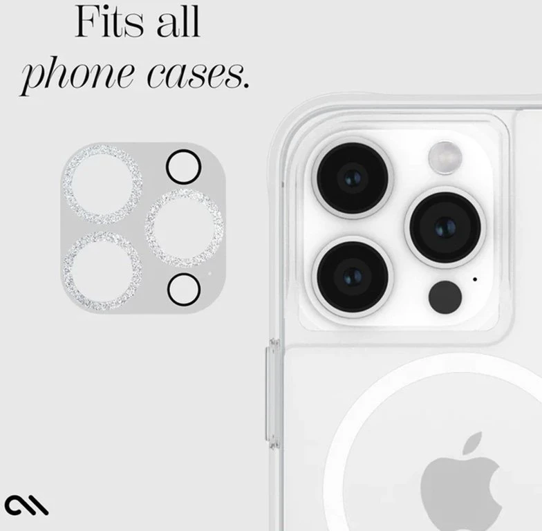 Case-Mate Sparkle Lens Protector - Apsauginis stiklas skirtas Apple iPhone 15 Pro / Apple iPhone 15 Pro Max camera (Twinkle)