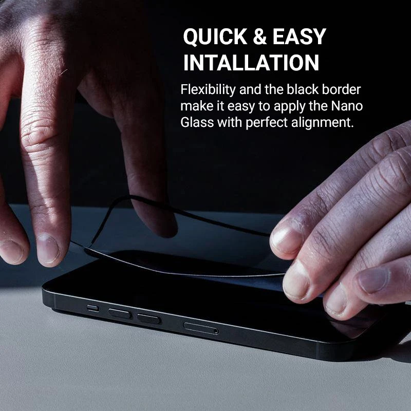 Crong Nano Glass - Unbreakable hybrid stiklas skirtas Apple iPhone 15 Pro Max