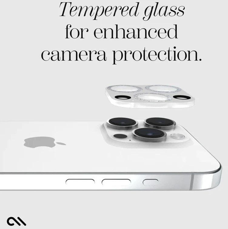Case-Mate Sparkle Lens Protector - Apsauginis stiklas skirtas Apple iPhone 15 Pro / Apple iPhone 15 Pro Max camera (Twinkle)